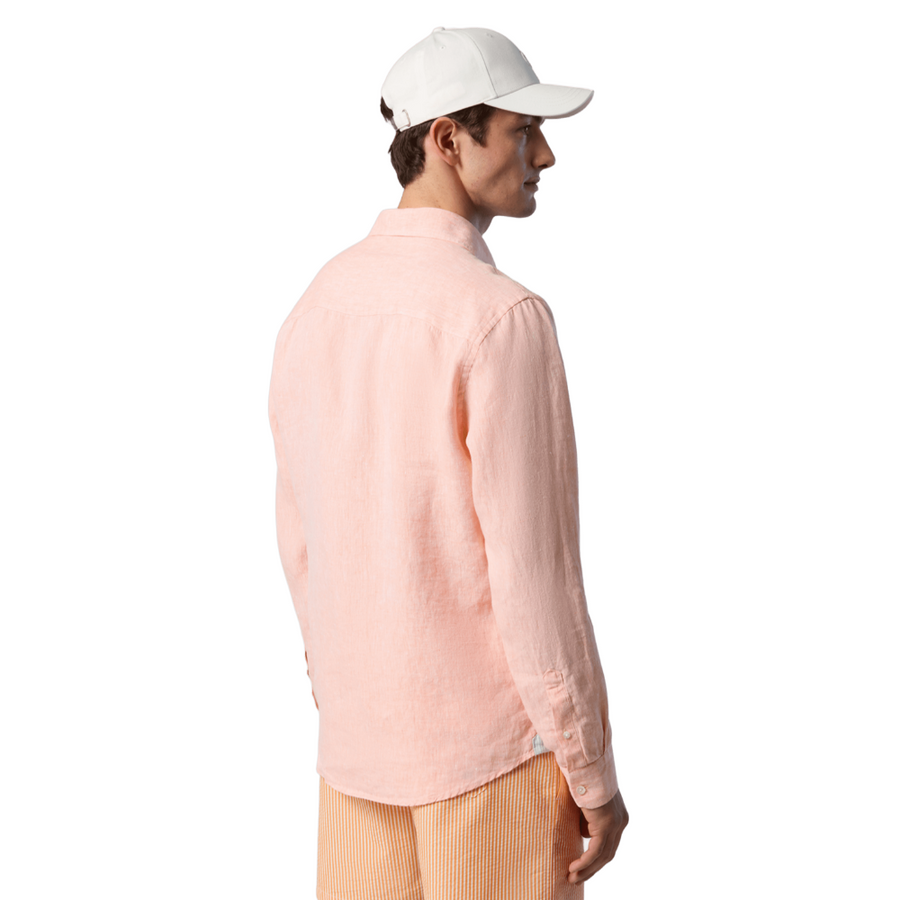 Camisa Spread Collar Regular Melon