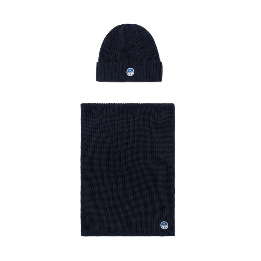 Gift Box (Beanie and Scarf) Navy Blue
