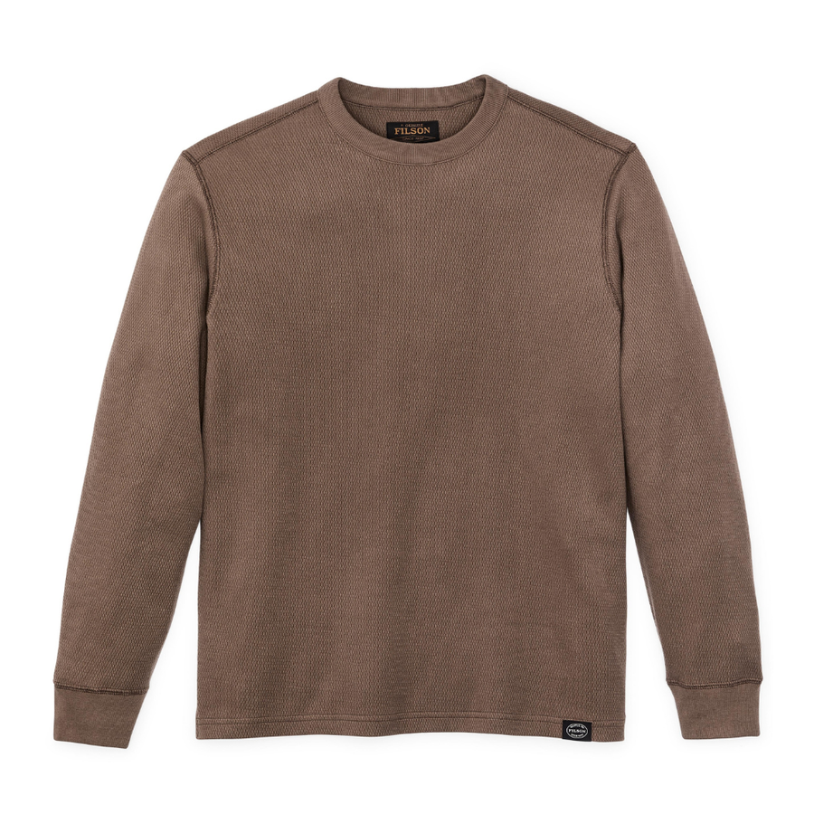 Polerón Waffle Knit Crewneck Brown