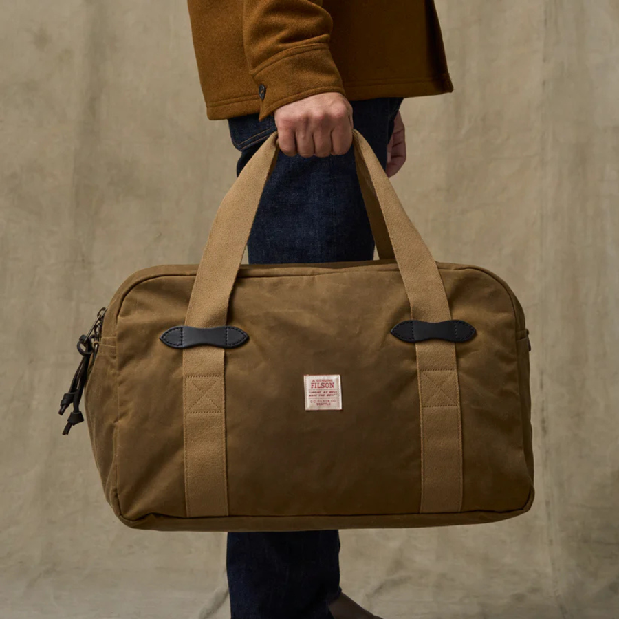 Bolso Tin Cloth Duffle Medium Dark Tan