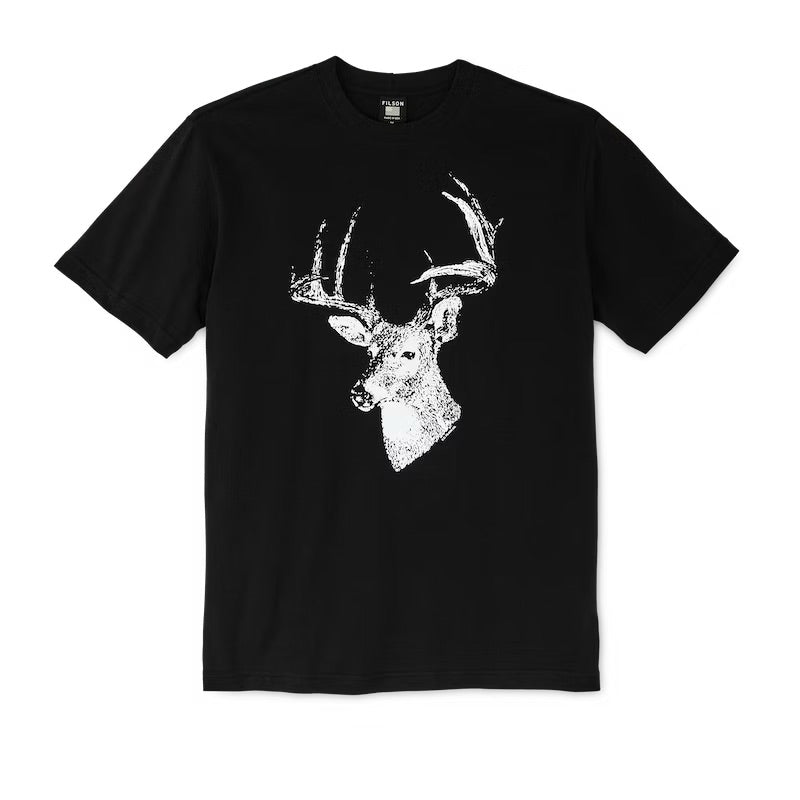 Polera Pioneer Graphic Black Deer