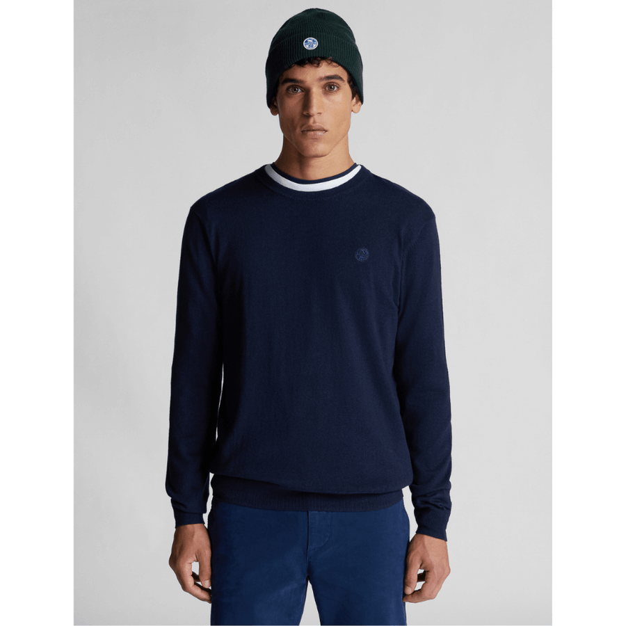 Sweater Cotton & Wool Jumper Navy North Sails Outbrands