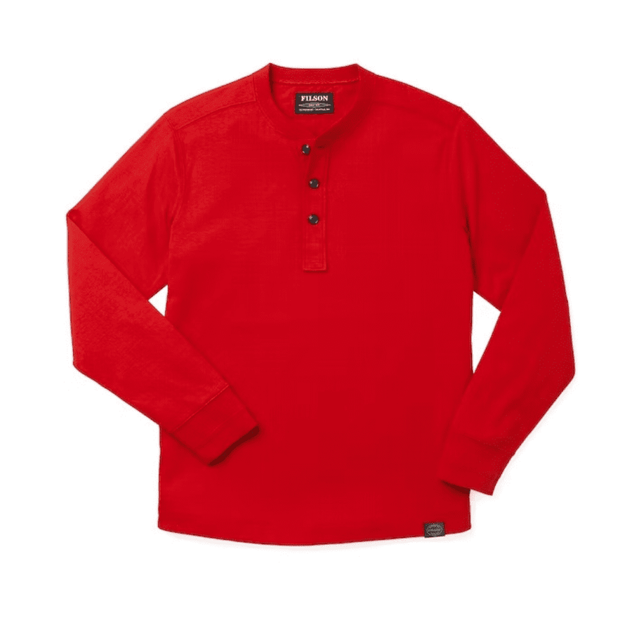 Polerón Double Layer Henley Red