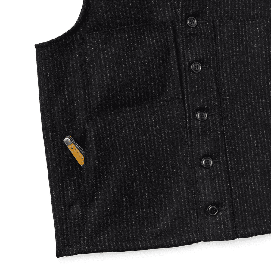 Chaqueta Sin Mangas Mackinaw Wool Rope Stripe