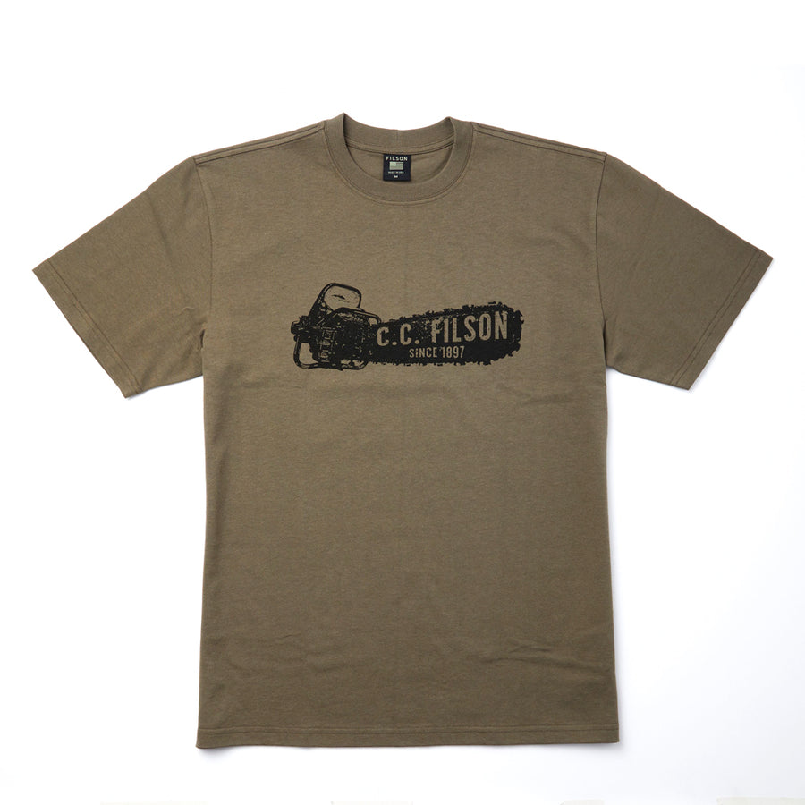 Polera Pioneer Graphic Stn Brn Saw